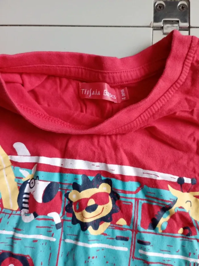 Tee shirt 4 ans à nous les vagues Tissaia - photo numéro 3