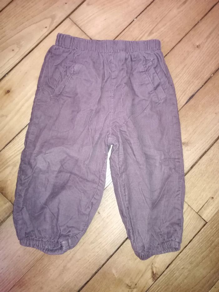 Pantalon velours DPAM 11 mois 1€