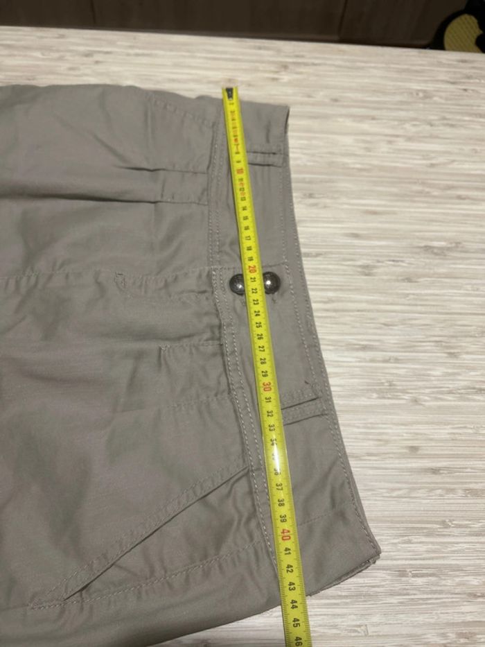 Jupe courte en jean beige foncé marron clair cache cache 42 - photo numéro 6