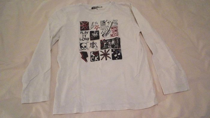 Tee shirt T8A manche longue  avec dessin - photo numéro 8