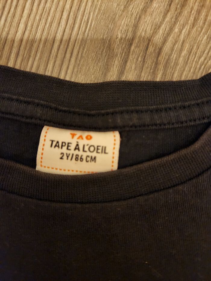 Esemble bermuda en jean orchestra + T-shirt marine TAO - photo numéro 6