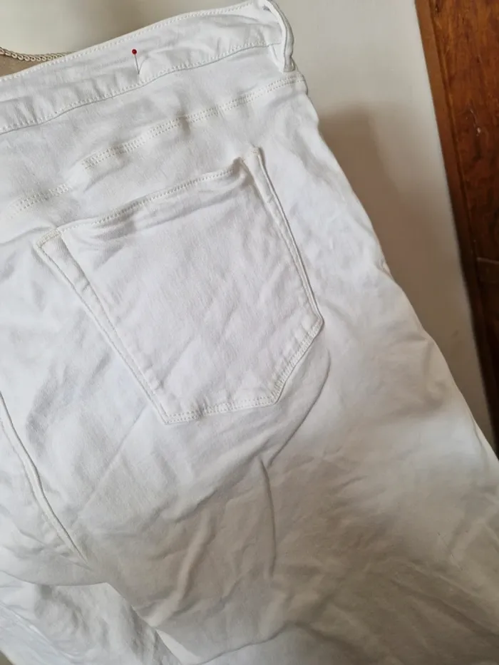 Jean denim blanc asos taille 50 - photo numéro 4