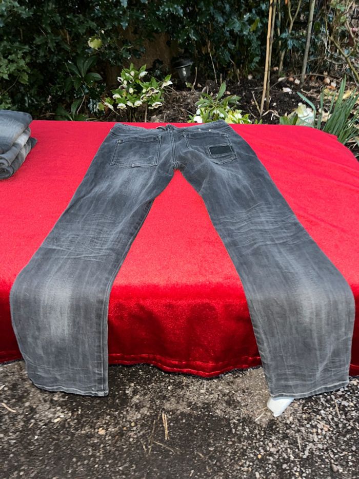 Lot de 4 jeans noir T 40 avec élasthanne - photo numéro 20