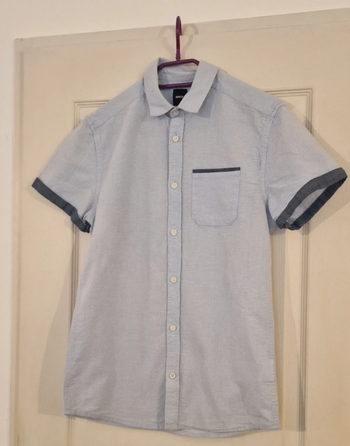 Chemise homme BRICE Slim Fit bleu clair 100% coton – Élégante, légère et tendance été