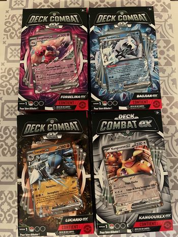 Lot de 4 Deck de Combet Pokémon 