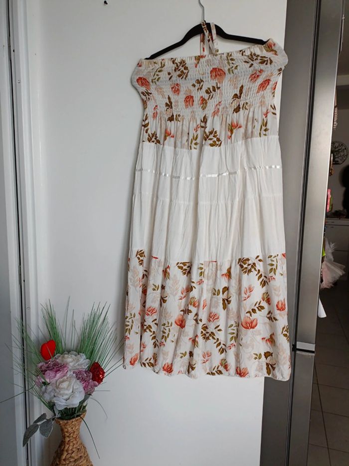 Robe longue dos nu bohème - Taille unique - Très bon état
