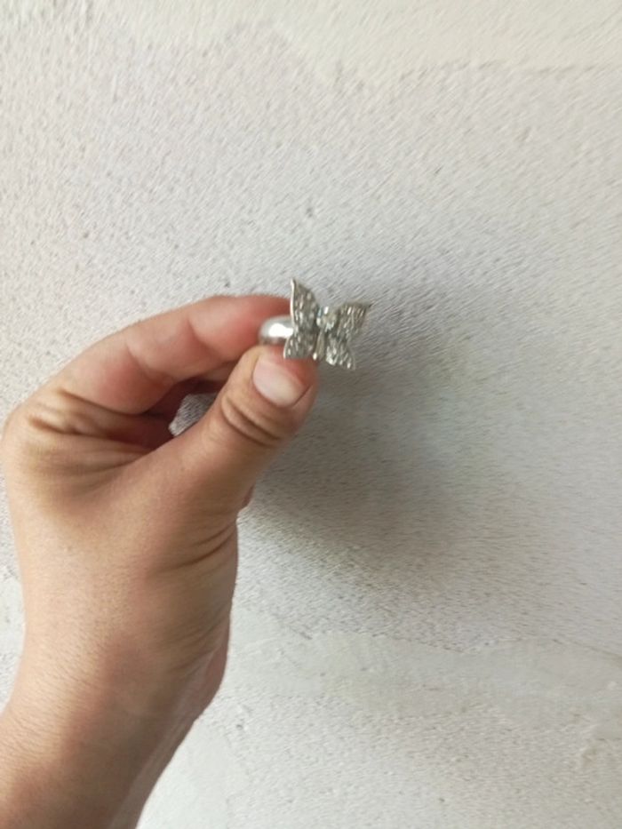 Bague papillon fantaisie strass