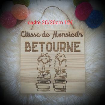 Cadeaux fin d'année scolaire cadre