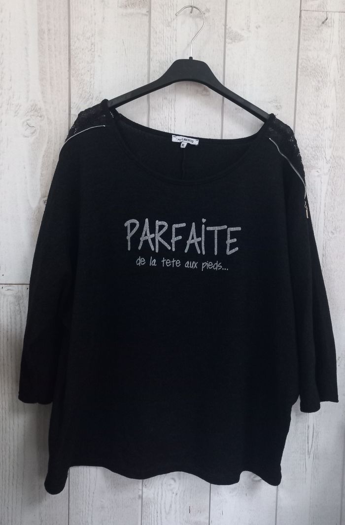 Pull  fin manches  3/4  taille 46