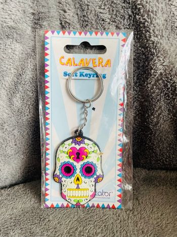 Porte clefs squelette tête de mort Mexique