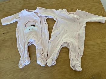 Lot de 2 pyjama coton orchestra 1 mois bébé fille