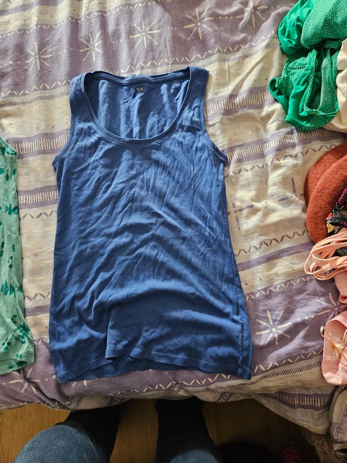 Débardeur tex bleu foncé