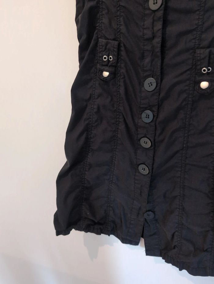 Robe chemise cintrée noire S - photo numéro 4