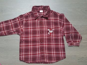 Chemise manches longues taille 80