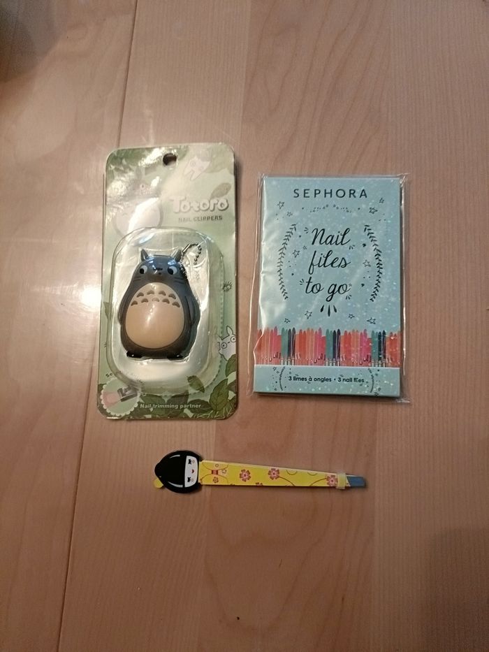 Lot pince à épiler, limes à ongles et coupe ongles Kawaï et Sephora - photo numéro 2