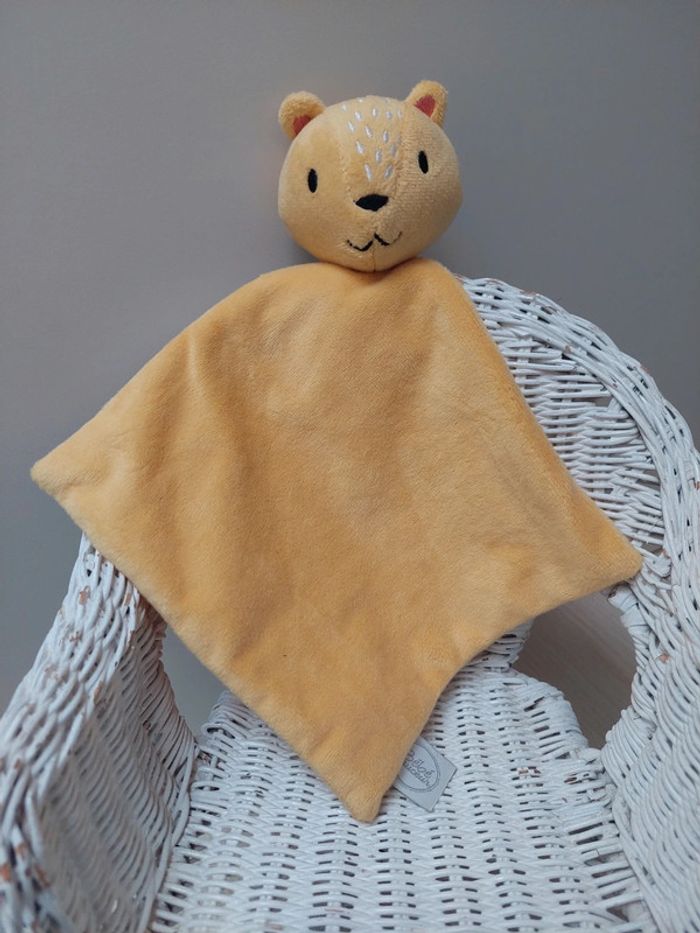 Bebe douceur - doudou tigre jaune