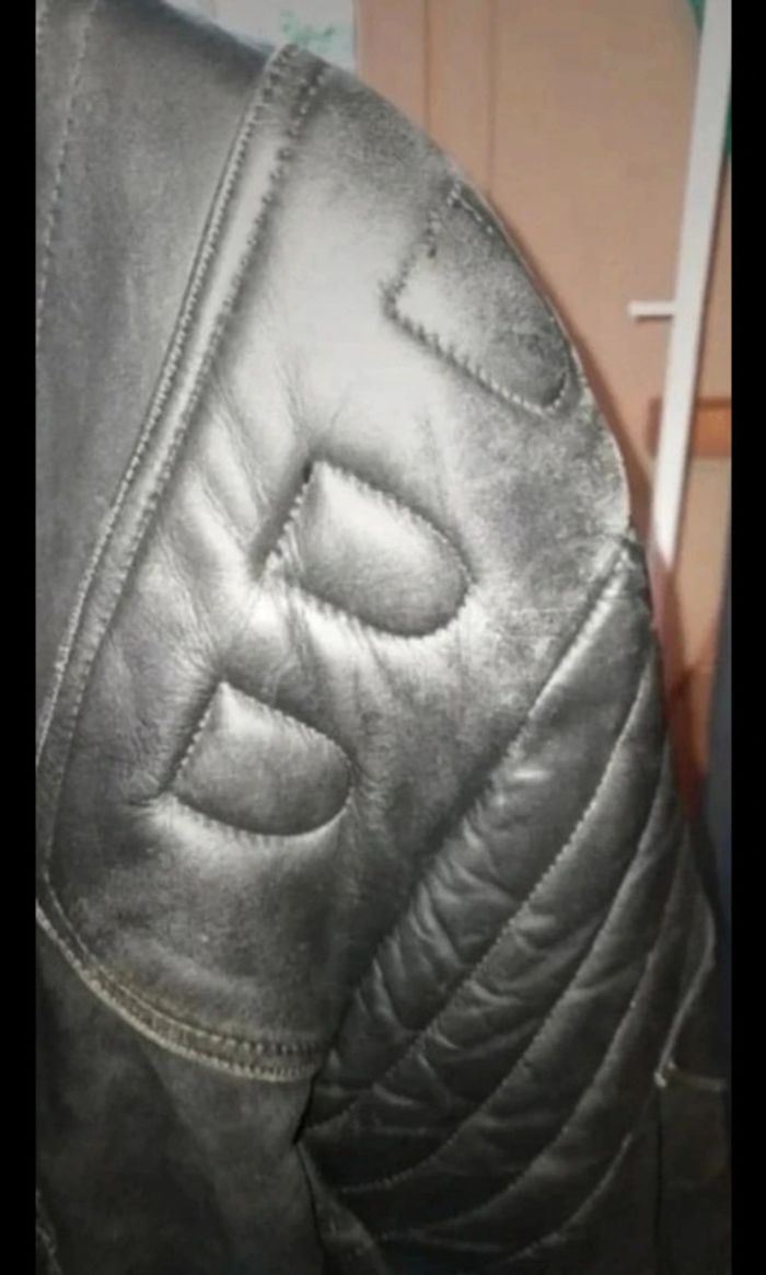 Blouson cuir moto( lire descriptif) - photo numéro 4