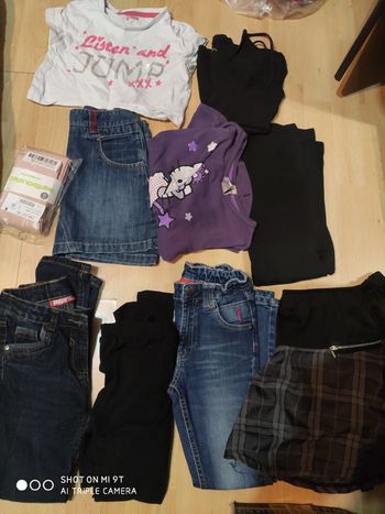 Lot pantalons,jupe,haut 8/9ans