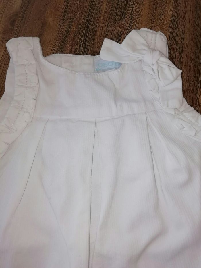Robe blanche fille 6 mois Obaibi Tbe - photo numéro 2