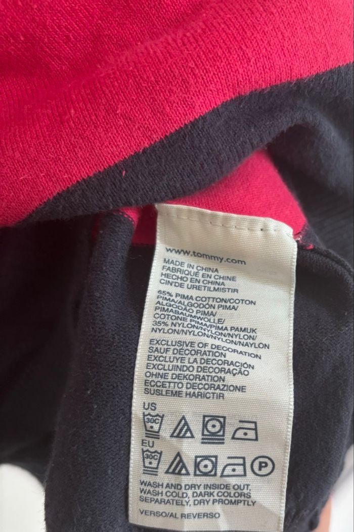 🩷 Pull col en V Tommy Hilfiger Taille Merci - photo numéro 5