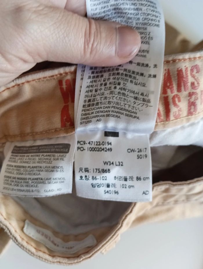 Pantalon jeans homme Chino Dockers by Levi's Strauss taille 44 coupe skinny rétro vintage - photo numéro 9