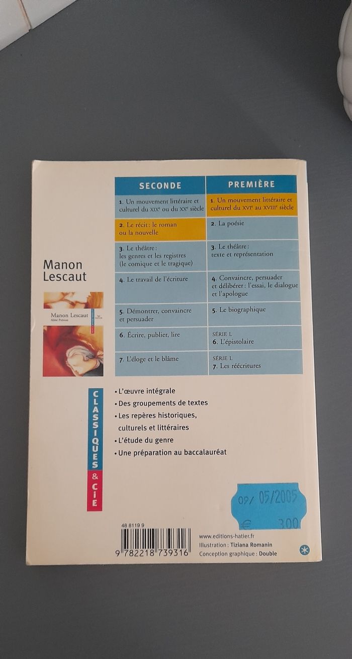 Manon lescaut - Abbé Prévost - photo numéro 2