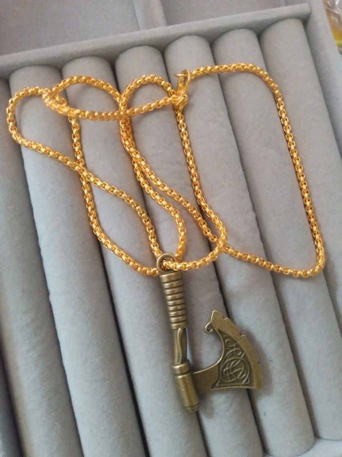 Collier viking hache - photo numéro 3