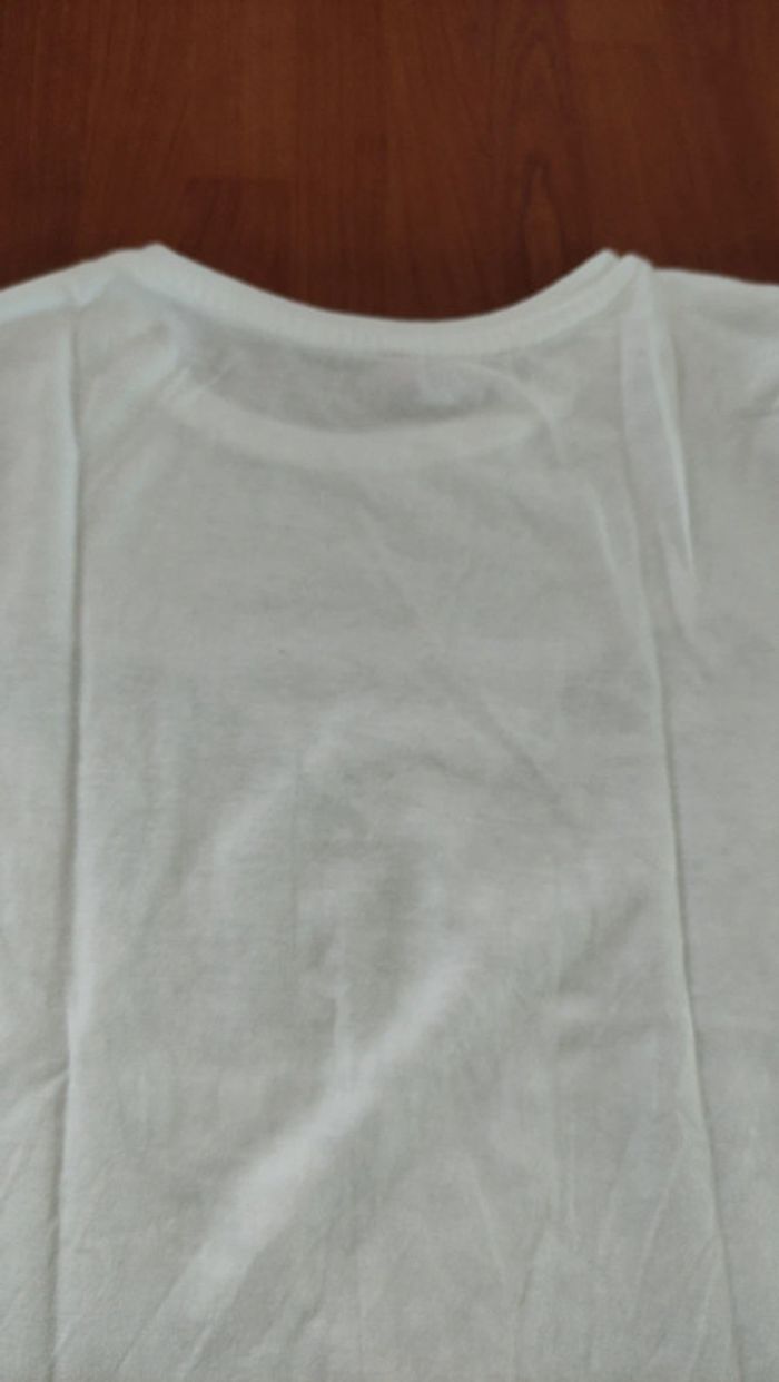 Tee shirt blanc motif papillon Gémo 8 ans - photo numéro 6