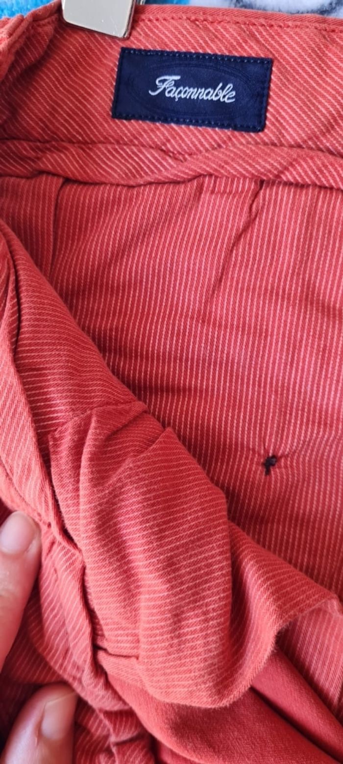 Pantalon droit chino Façonnable - photo numéro 4