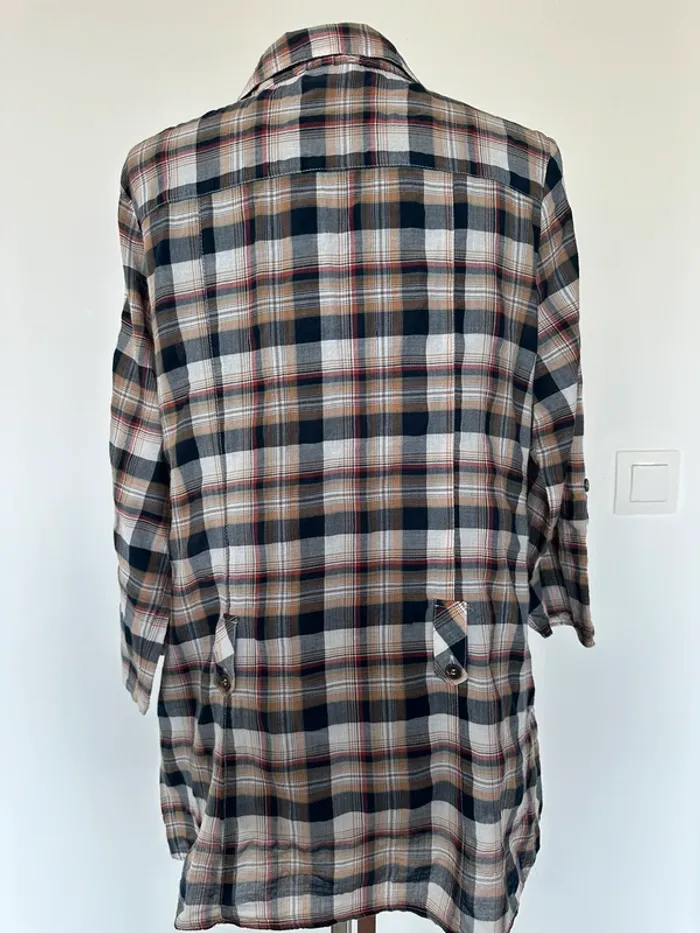 Tunique chemise à carreaux - photo numéro 4