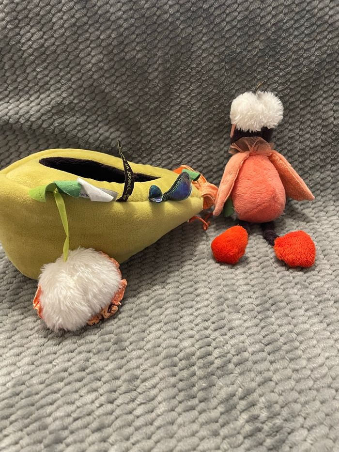 Peluche nid d’oiseau d’activité à suspendre dans la jungle vert Moulin Roty - photo numéro 2