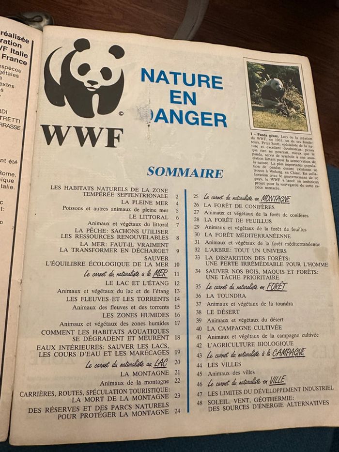 Album Panini complet WWF Nature en danger fonds mondial pour la nature stickers autocollants livre - photo numéro 3