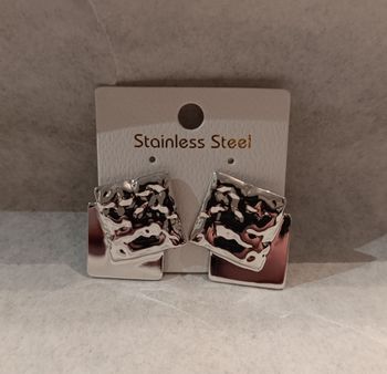 Boucle d'oreille acier bellissima