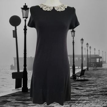 Robe à col en dentelle 👗
