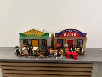 Playmobil valise Sheriff Bank Western  Cowboy Indien