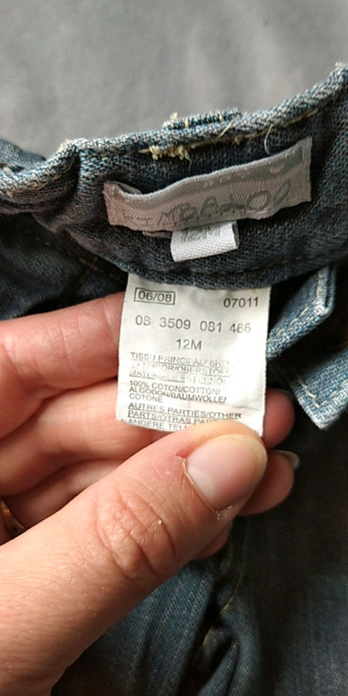 Pantalon jeans effet délavé Garçon 12 mois The Kimbaloo road story 100% coton - photo numéro 9