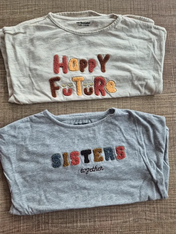 Lot de 2 T-shirts Vertbaudet 5 ans