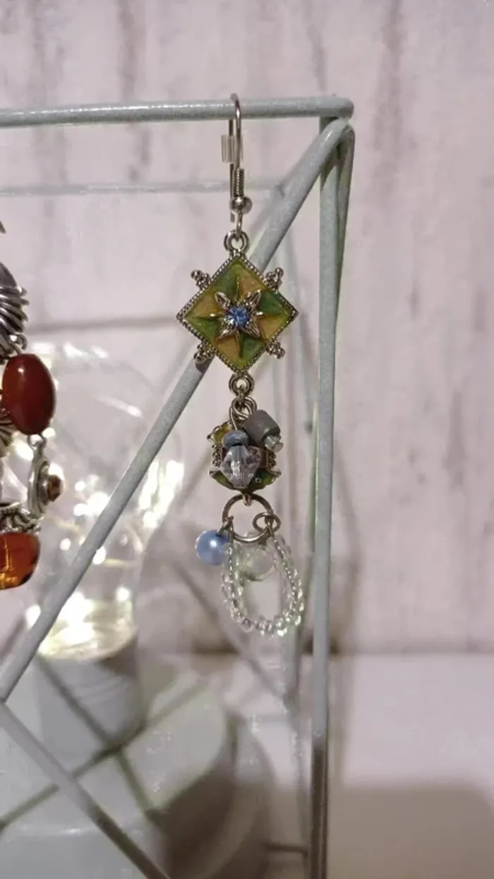 💎 Lot 3 paires de boucles d'oreille fantaisie - photo numéro 4