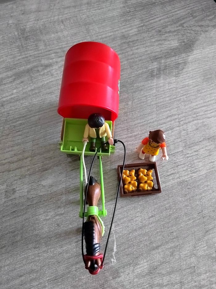 Petite calèche playmobil avec enfant et poney - photo numéro 4