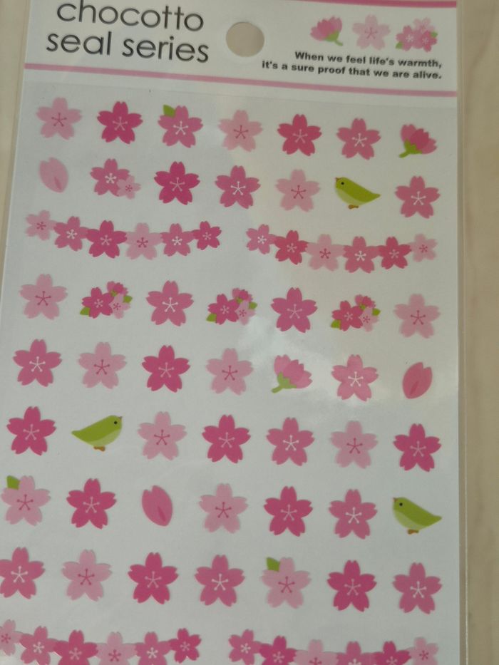 Stickers Chocotto Seal Series : Sakura - photo numéro 3