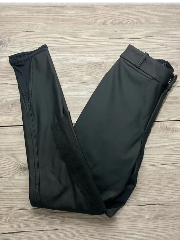 Pantalon d’équitation polaire Fouganza – Imperméable – Noir – Taille 14 ans