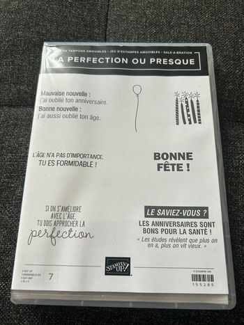Tampons neufs Stampin’up! La perfection ou presque