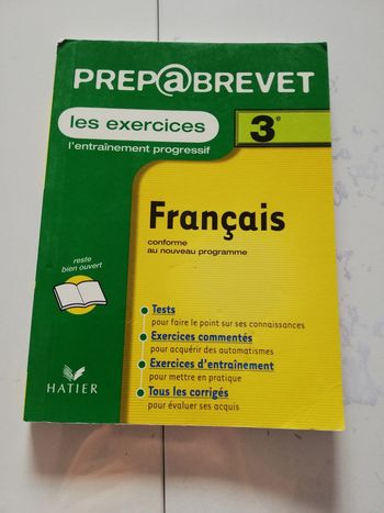 Livre "prépa 3ème français"
