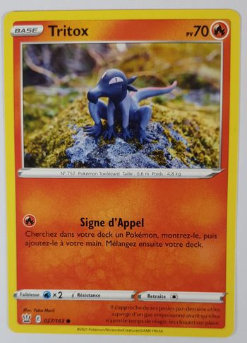 Carte Pokemon Tritox 027/163 ● Styles de Combat FR ©