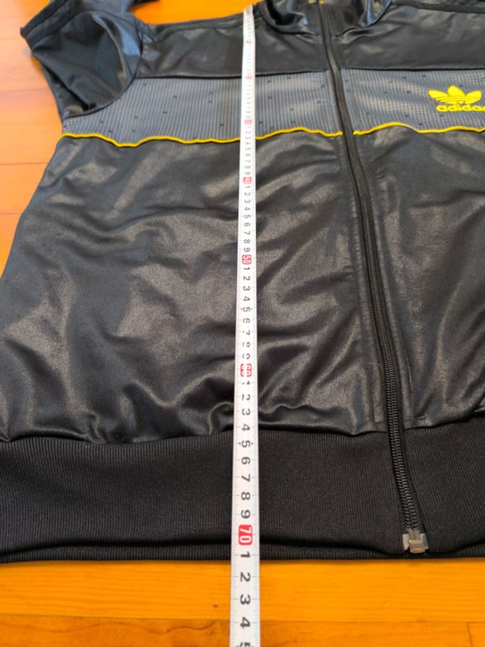 Veste Adidas - Chile 62 - Logo brodé - Noir/Jaune - Taille L - photo numéro 10