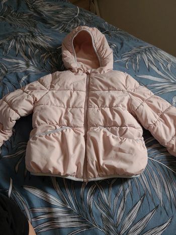 Doudoune polaire rose clair
