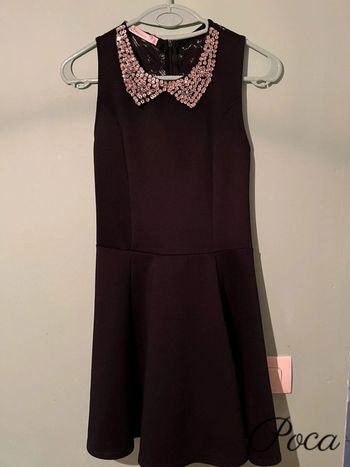 🌸 Robe noire de fête avec dentelle au dos 🥂