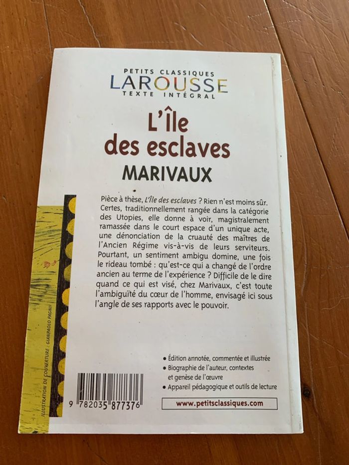 L’île des esclaves de Marivaux - photo numéro 2
