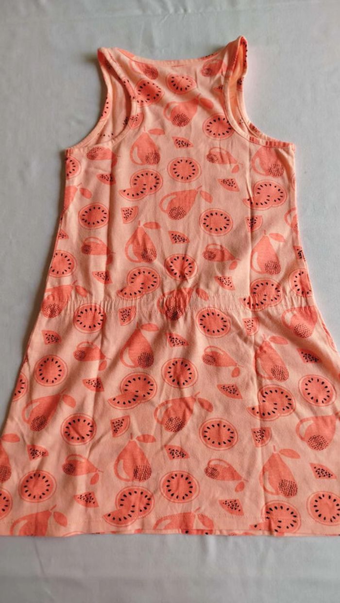 robe ornage avec élastiques à la taille 6ans - photo numéro 3
