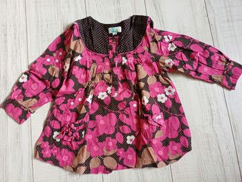 Blouse fleuries  en 5 ans